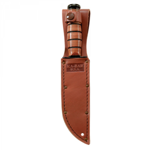 Ka-Bar Short USA Brown Leather Sheath - Kabar Knives